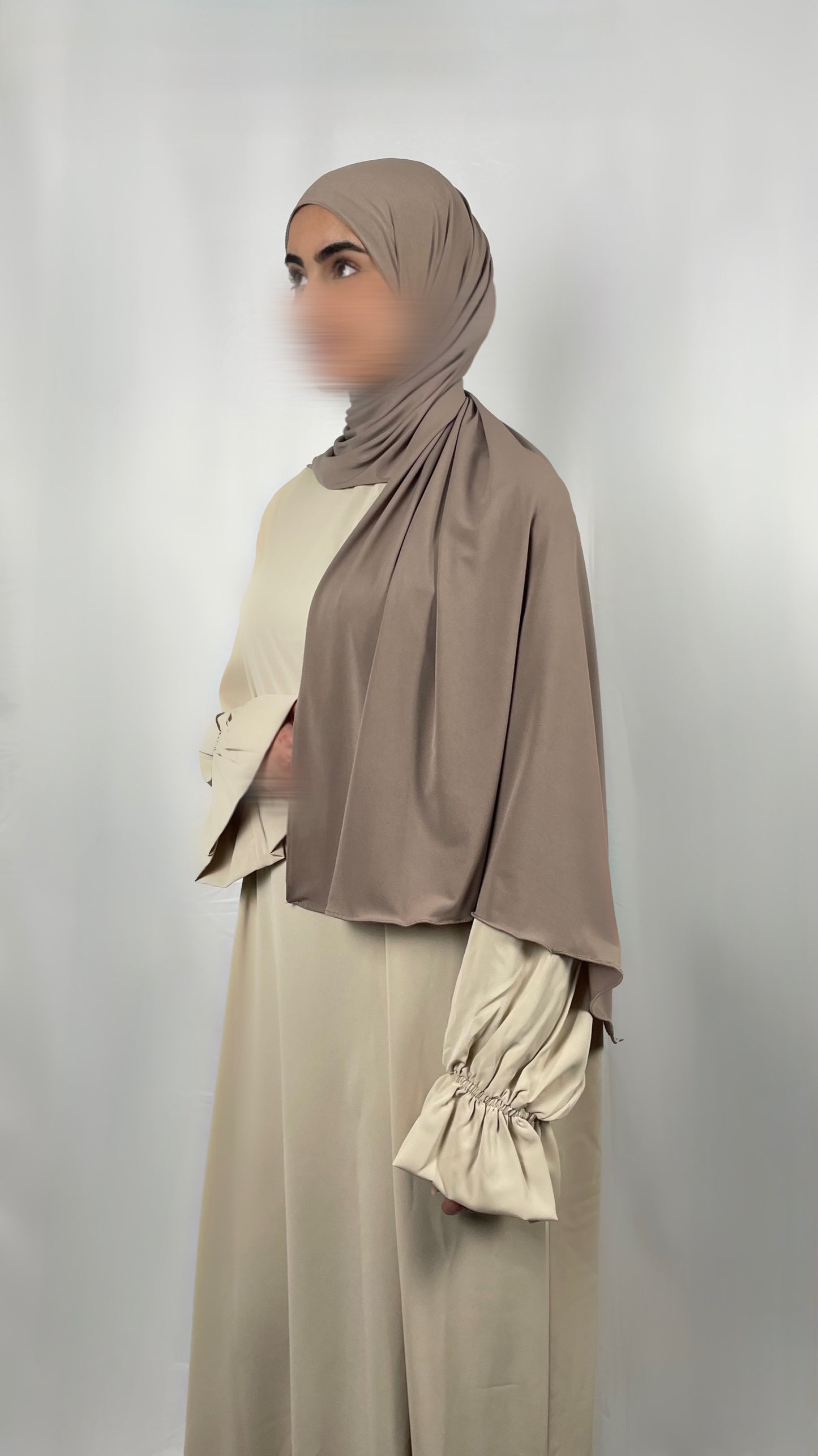 Premium Jersay Hijab - Helltaupe