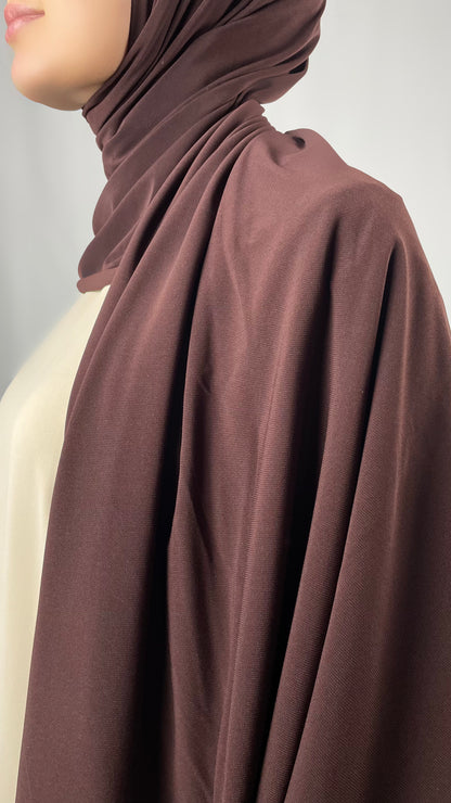 Premium Jersay Hijab - Braun