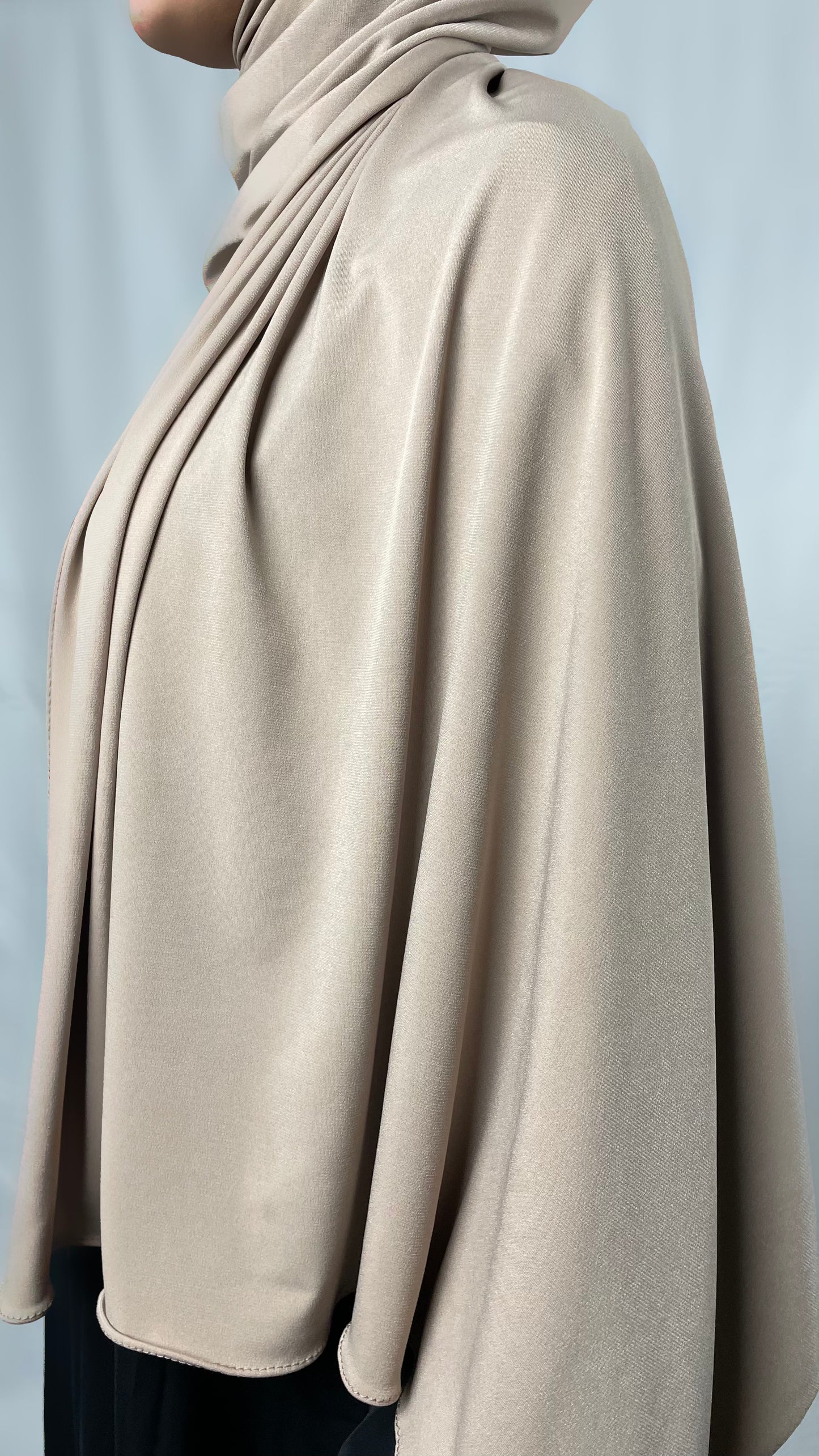 Premium Jersay Hijab - Creme