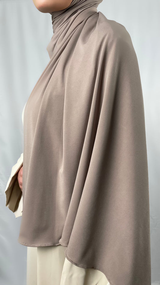 Premium Jersay Hijab - Helltaupe