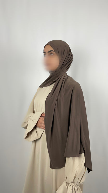 Premium Jersay Hijab - Taupe