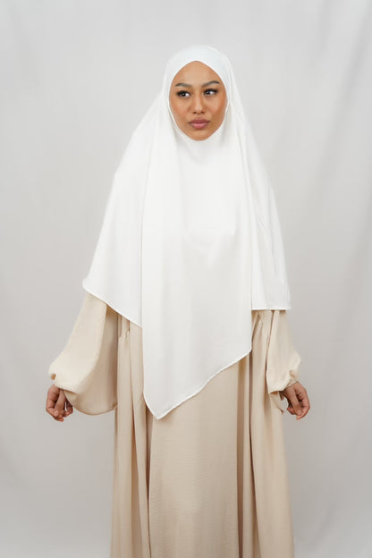 Einlagiger Khimar - Weiß