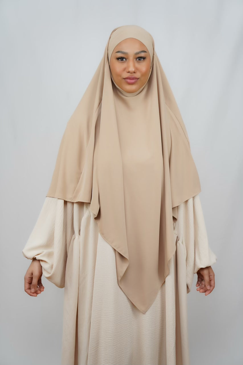 Einlagiger Khimar - Beige