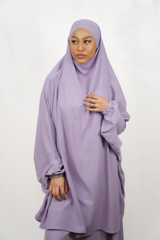 Zweiteiliger Jilbab - Lila