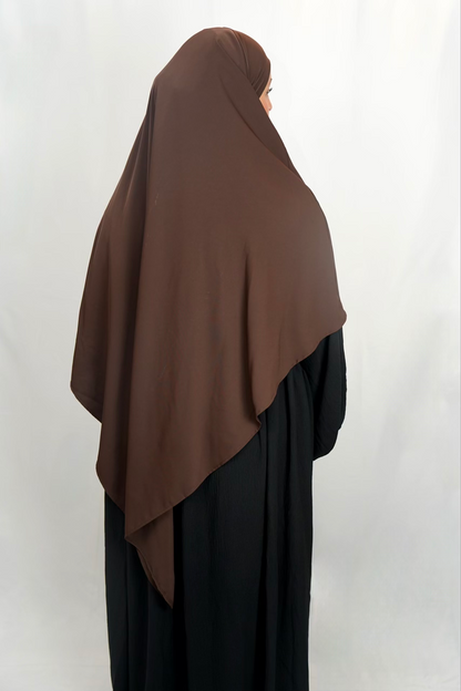 Einlagiger Khimar - Braun