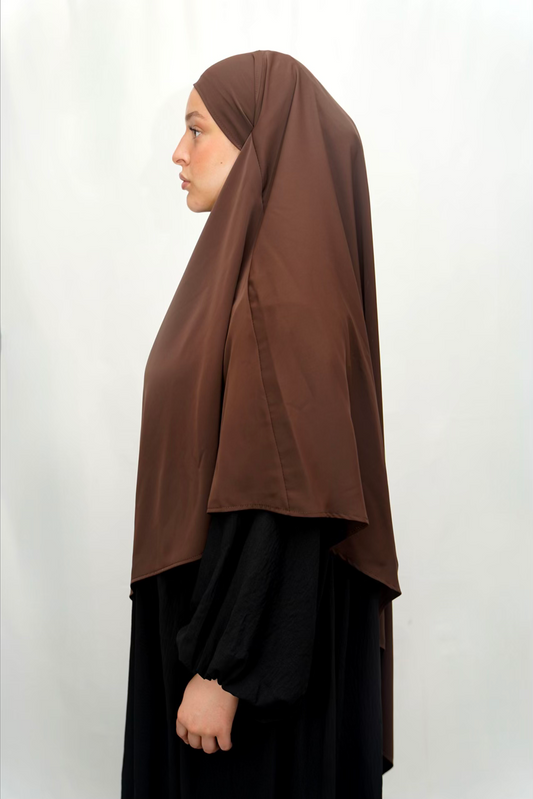 Einlagiger Khimar - Braun