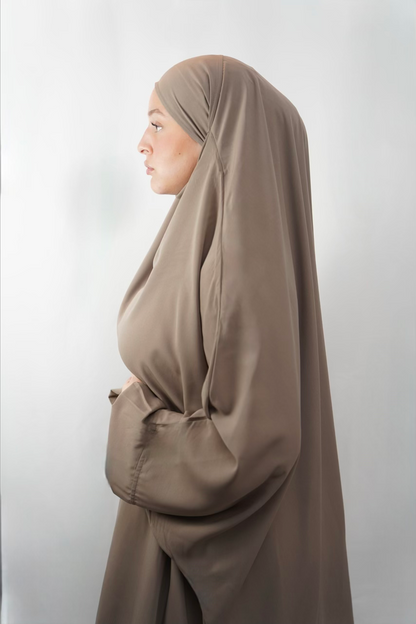 Zweiteiliger Jilbab - Taupe