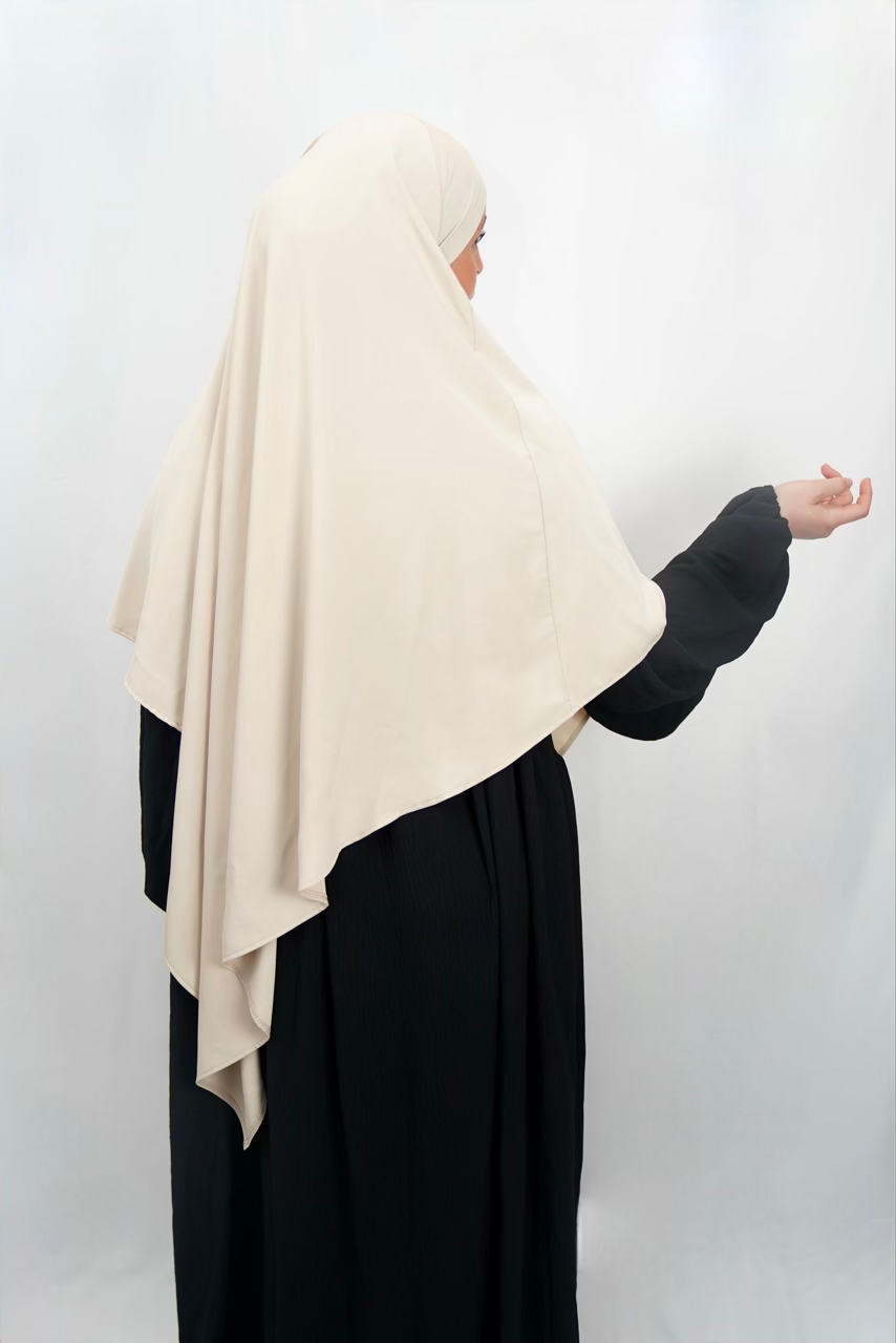 Einlagiger Khimar - Creme