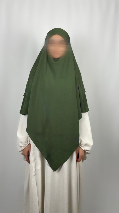 Zweilagiger Khimar Jazz - Grün